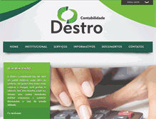 Tablet Screenshot of destrocontabilidade.com.br